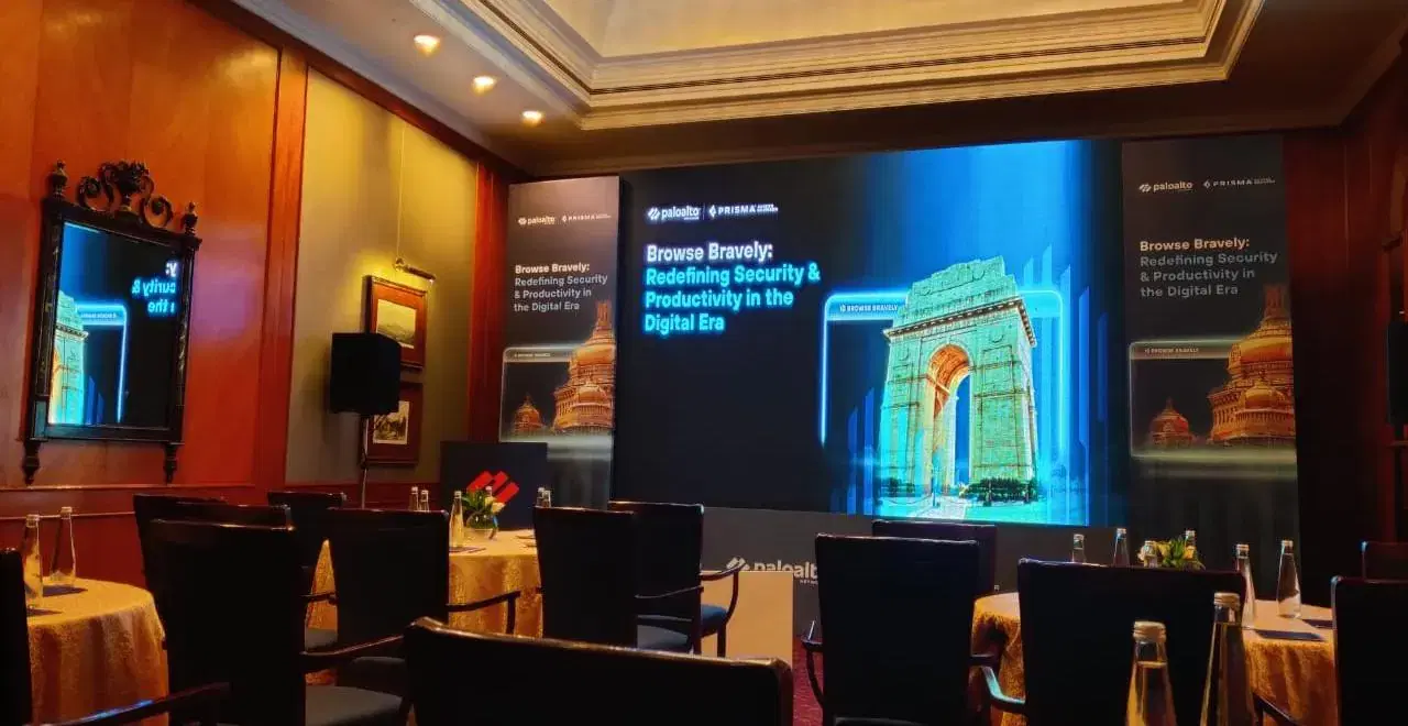 LED wall on a stage