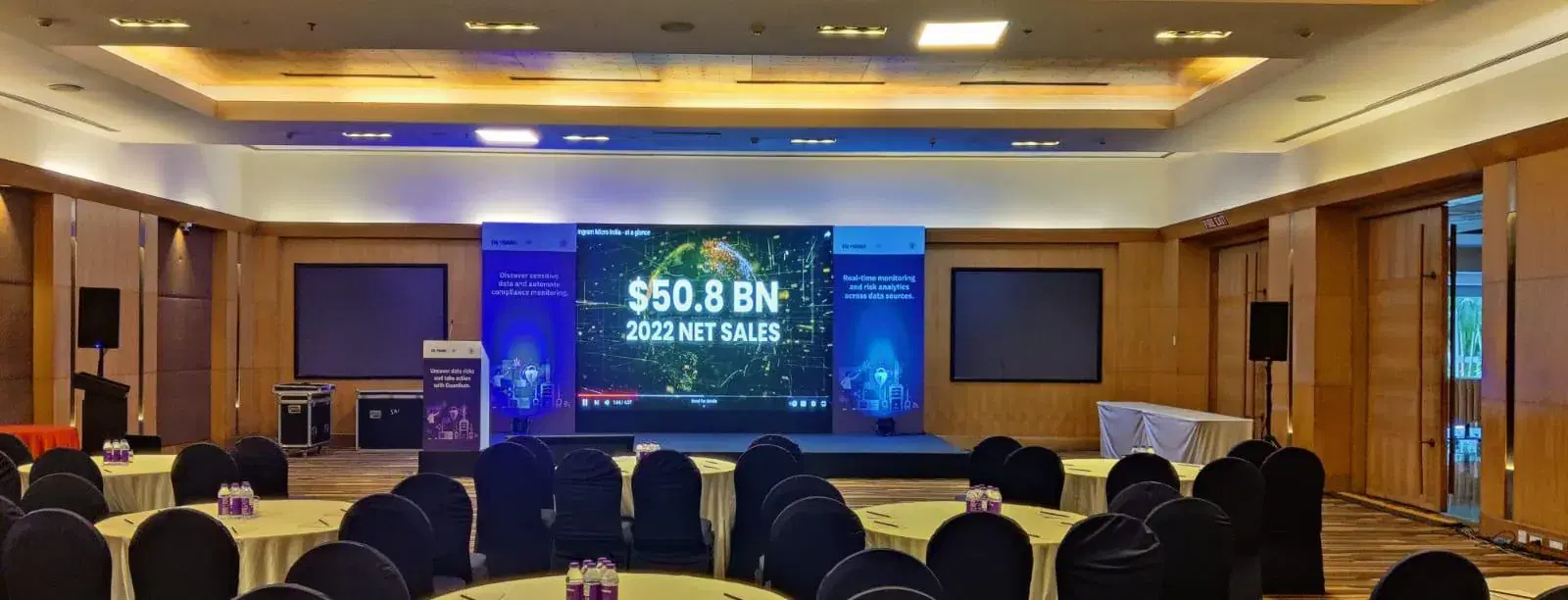 LED wall at an event