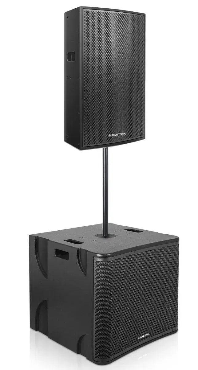 Speaker with a single 18-inch subwoofer